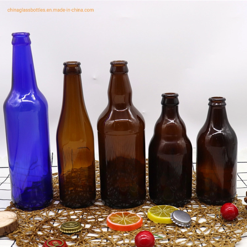 Beer Bottle Glass Drink Bottle Ice Wine Bottle Brown/Green/Amber/White Glass Drink Bottle